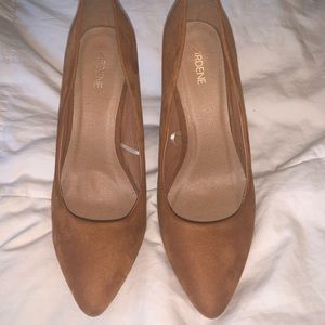 Brown Heels with Gold Details (Ardene)